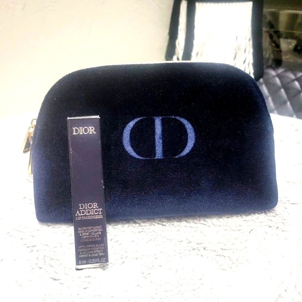 CHRISTIAN DIOR COSMETIC POUCH no lip gloss